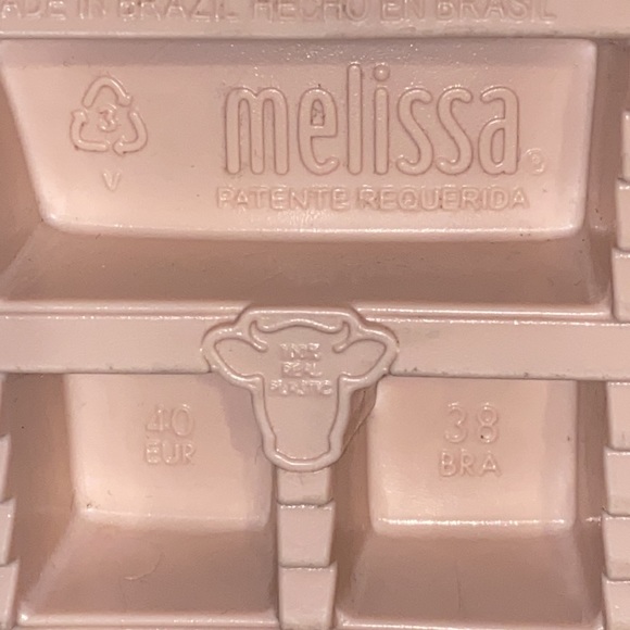 Melissa Puzzle Peep-Toe Flats-Black/Blush Pink- Women’s Size 9 - Picture 12 of 12